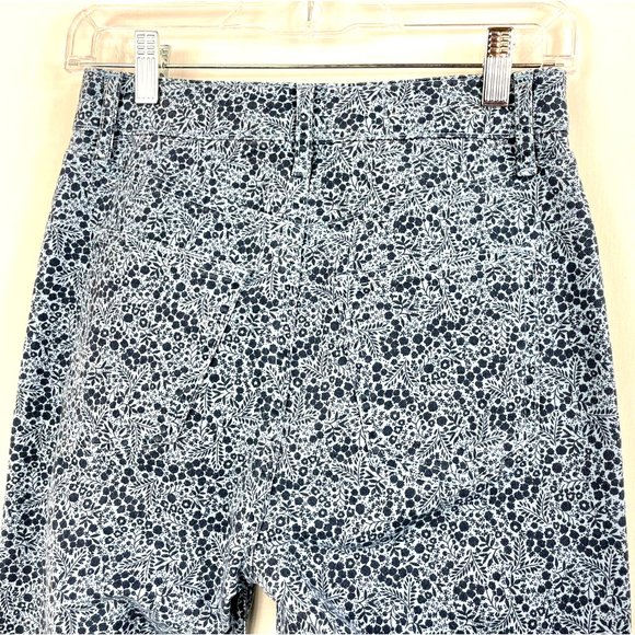 Boden Denim Pants Size 4R Straight Button Front Jeans Blue Floral Print 5 Pocket - Picture 4 of 6